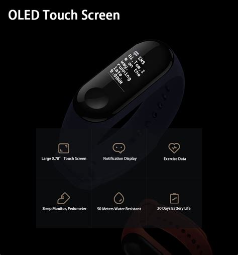 xiaomi mi band 3 smart bracelet with nfc function black|Xiaomi Mi band 3 battery life.